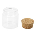 Wholesale glass sealed jar transparent tobacco moisturizing glass storage jar with wood lids custom logo